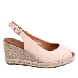 Nevil Beige Alpercatas com bico aberto bege Nevil Beige Alpercatas com bico aberto bege