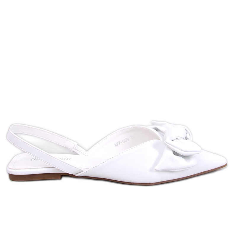 Sapatilhas de salto aberto Loon White branco