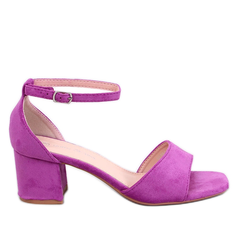 Sandália salto baixo Medley Rose rosa