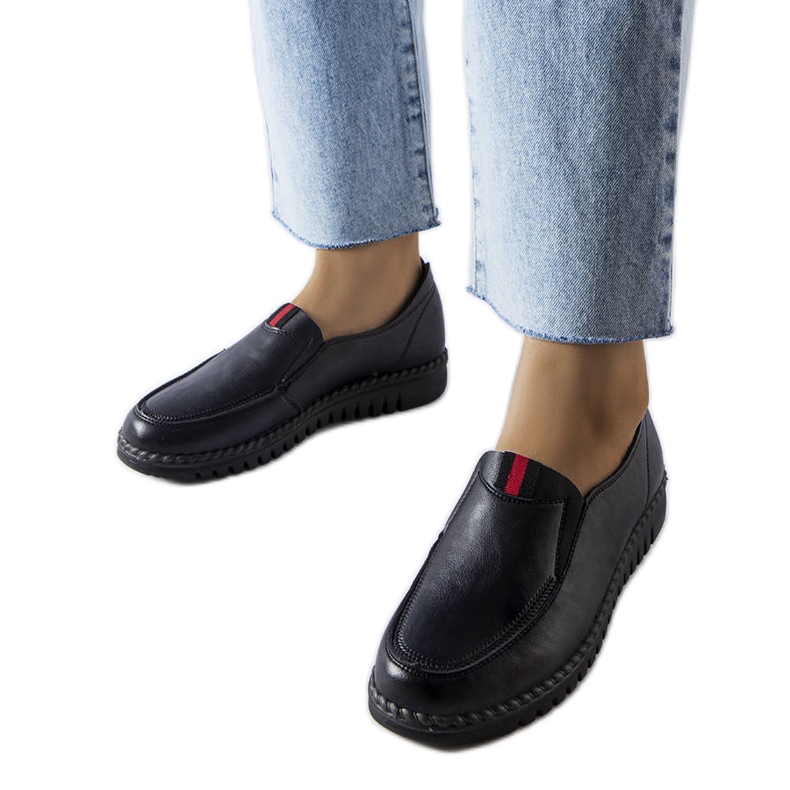 Sapatos slip-on pretos, Sorum Sapatos slip-on pretos, Sorum