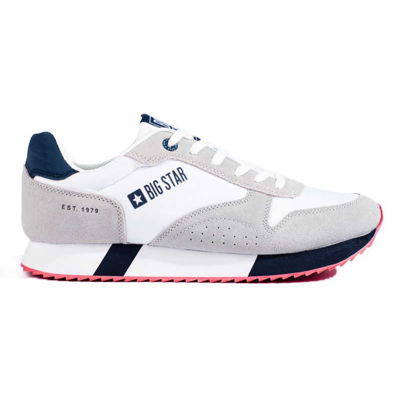 Calçados esportivos masculinos branco e cinza LL174160 Big Star