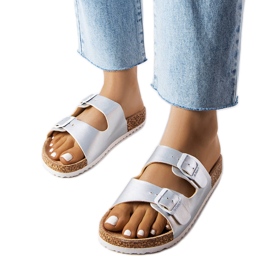 Slides de prata Lee Cooper LCW-22-35-1151L