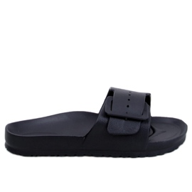 Chinelos de borracha Romero Black com fivela preto