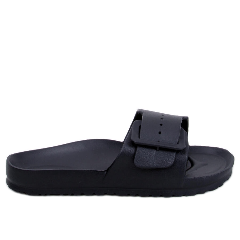 Chinelos de borracha Romero Black com fivela preto