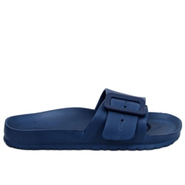 Slides de borracha Romero D.BLUE com fivela azul