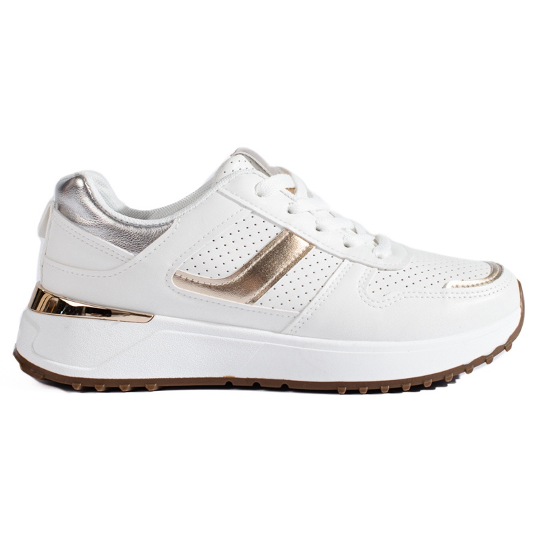 Tênis branco na plataforma Shelovet