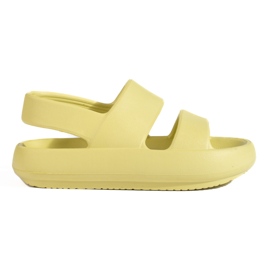 Sandálias femininas de borracha verde-oliva Shelovet