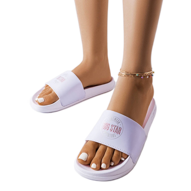 Chinelos brancos Big Star JJ274A281