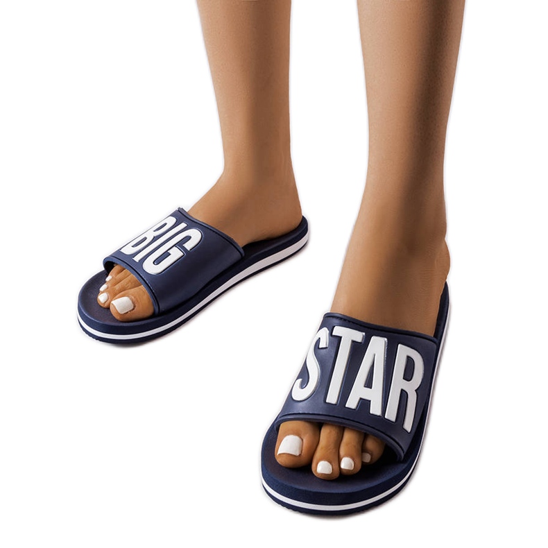 Big Star azul marinho slides JJ274A323