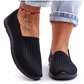 PE1 Tênis feminino sem cadarço preto Lento