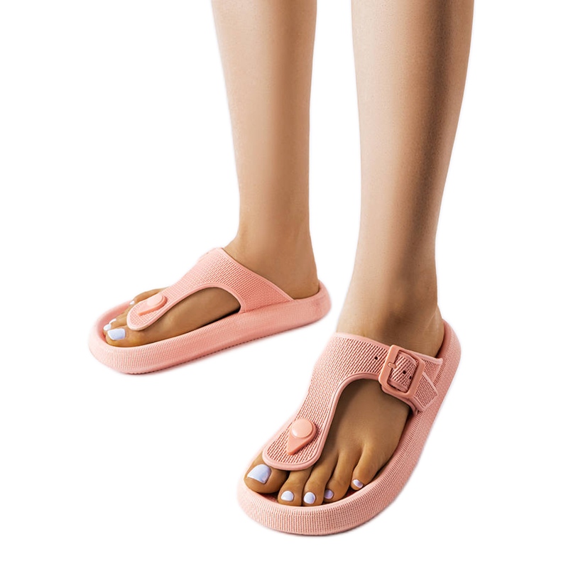 Sandália plataforma rosa Moretti