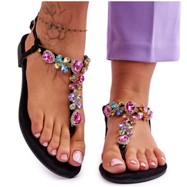 Chinelos De Camurça Com Pedrarias Preto Frency Chinelos De Camurça Com Pedrarias Preto Frency