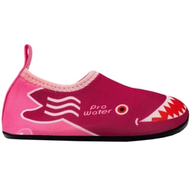 Sapatos aquáticos ProWater Jr. PRO-23-34-103B rosa rosas e roxos