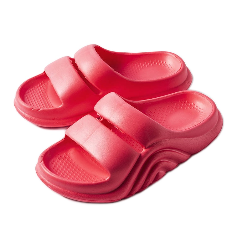 Slides de borracha rosa escuro da Geneve