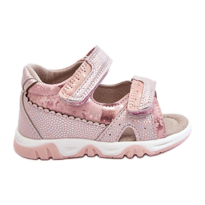 News Sandália Infantil Confortável com Velcro Rosa Alaska