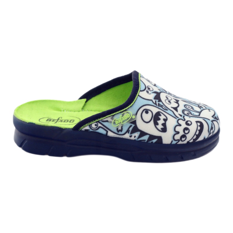 Sapatos infantis Befado para colorir chinelos branco azul marinho azul