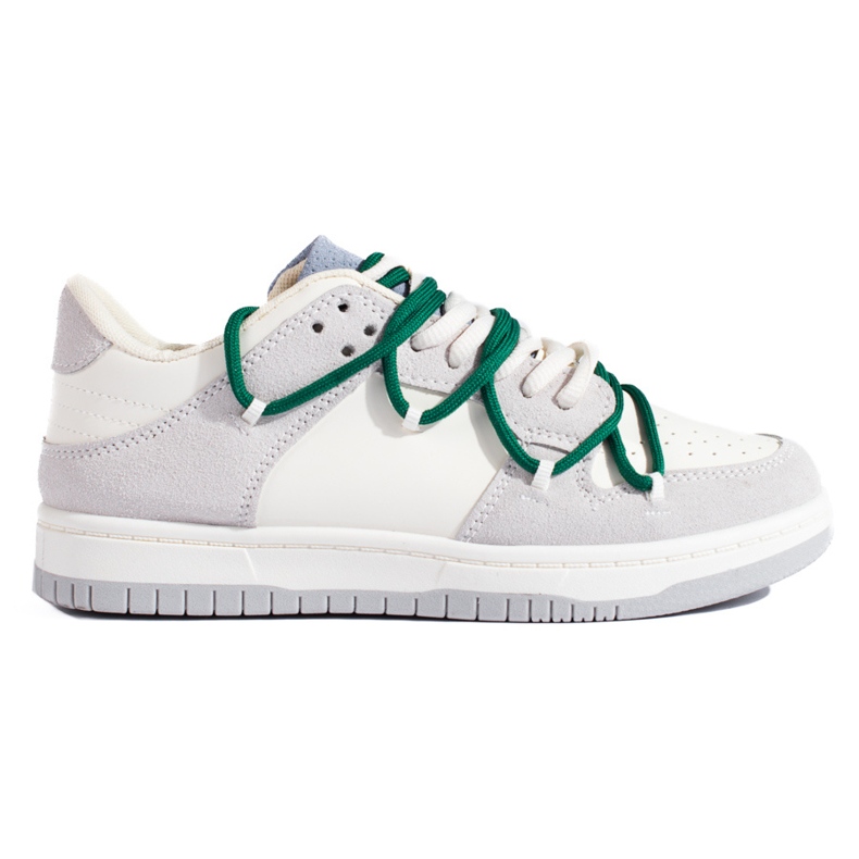 Tênis Shelovet com cadarço verde branco