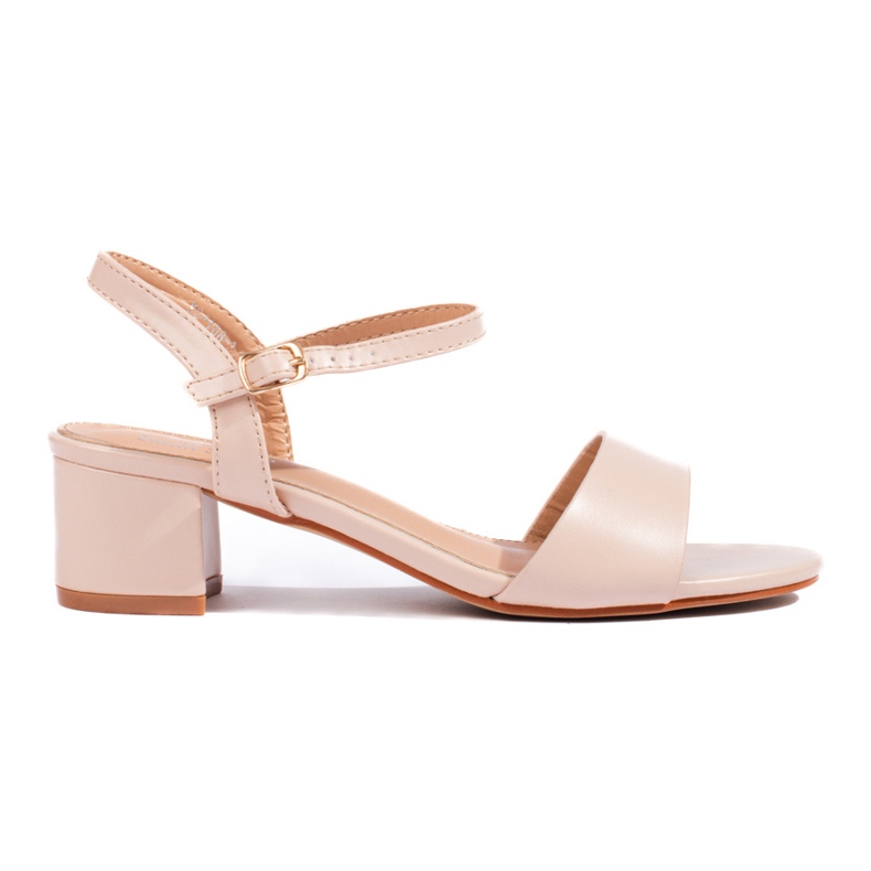 Sandálias de creme femininas no posto Shelovet bege