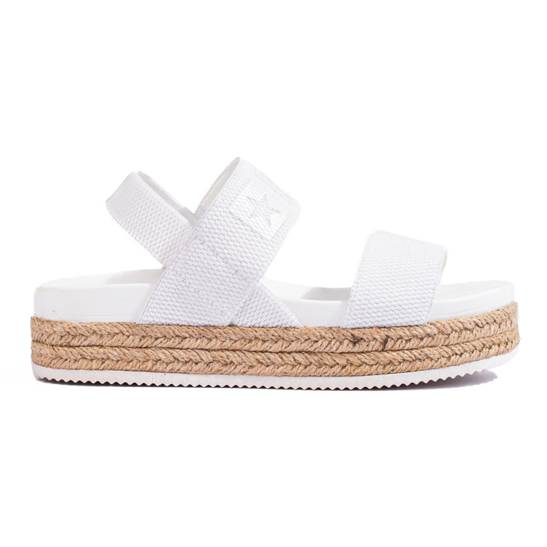 Sandália plataforma branca Big Star LL274857 branco