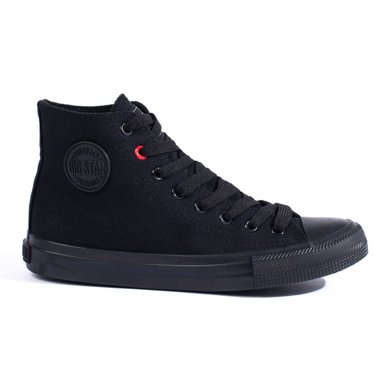 Tênis alto preto de mulher Big Star T274033
