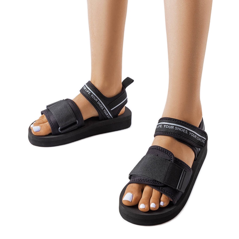 Sandália de espuma Big Star preta LL274784 preto