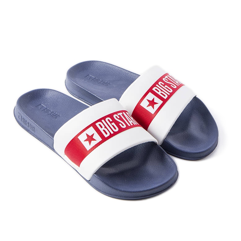 Chinelos branco e marinho da Big Star LL174455