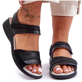 Sandálias Clássicas com Velcro S.Barski 97575 Preto