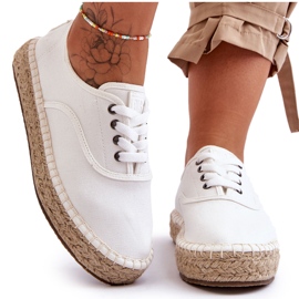 Tênis alpargatas Big Star LL274833 branco com cadarço