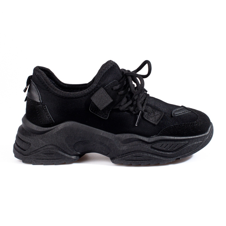 Tênis preto feminino na plataforma Shelovet