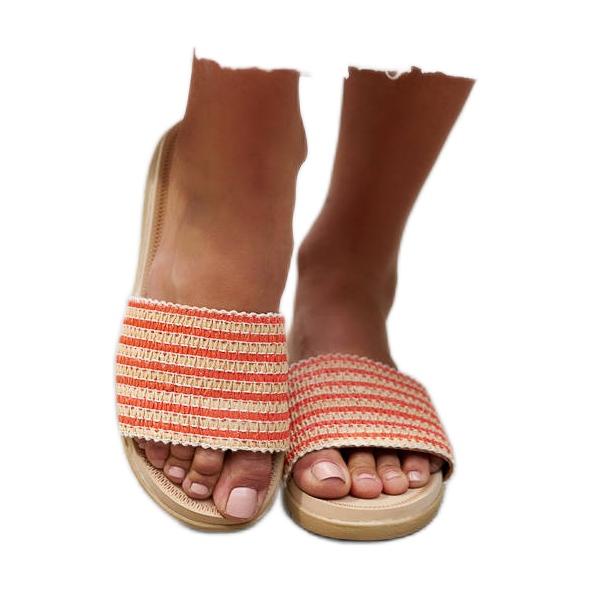 Chinelos Capovalle tecido laranja