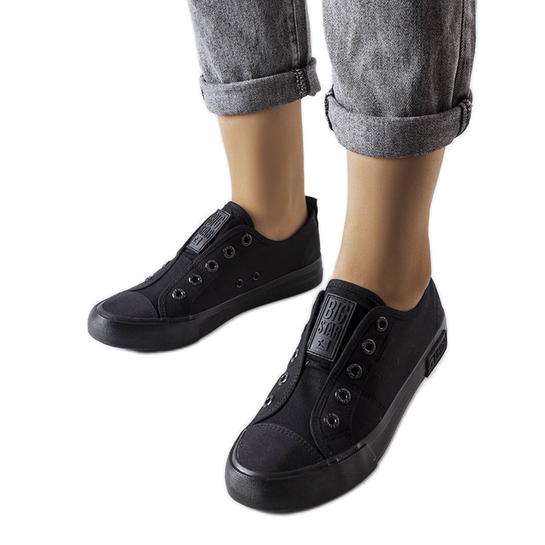 Tênis slip-on preto Big Star LL274161