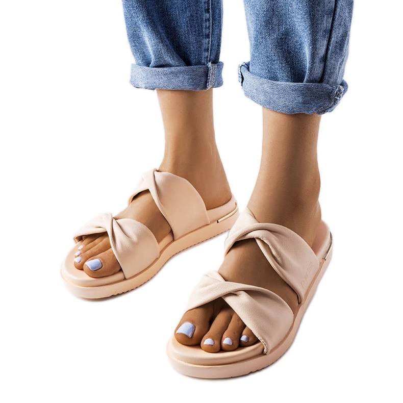 Chinelos Bege Big Star LL274A122