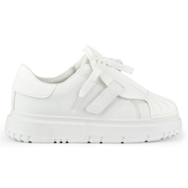 Sapatos esportivos femininos brancos da moda