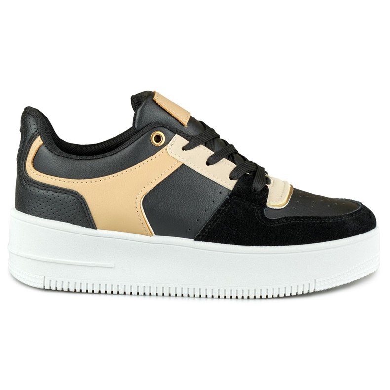 Sapatos esportivos pretos femininos da moda