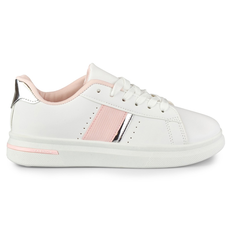 Sapatos esportivos femininos brilhantes branco