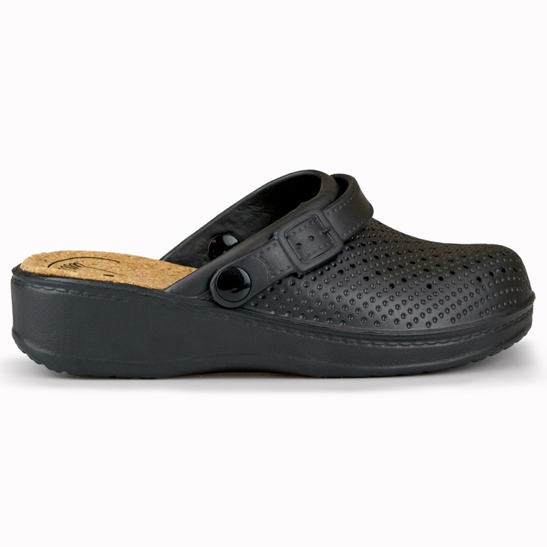 Chinelos femininos confortáveis ​​com dedos cobertos preto