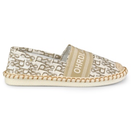Sapatos slip-on de mulher bege