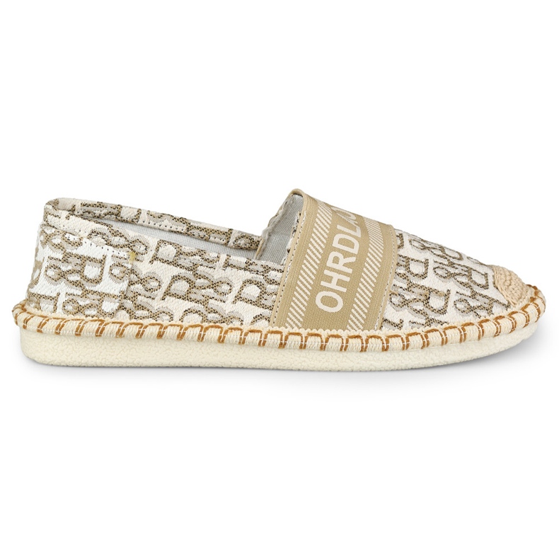 Sapatos slip-on de mulher bege