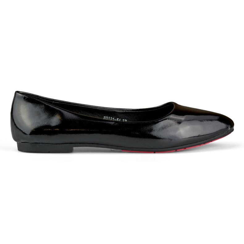 Bailarinas de mulher lacadas a preto