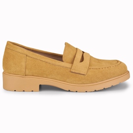 Sapatos femininos de camurça caramelo marrom