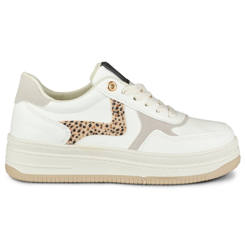 Sapatilhas brancas de mulher Lara branco