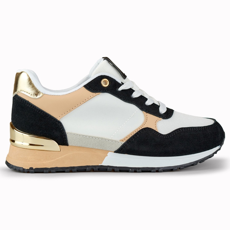 Sapatos esportivos femininos elegantes branco