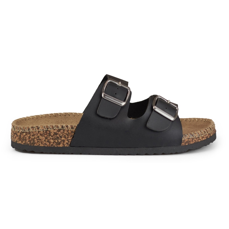 Chinelos femininos confortáveis ​​pretos