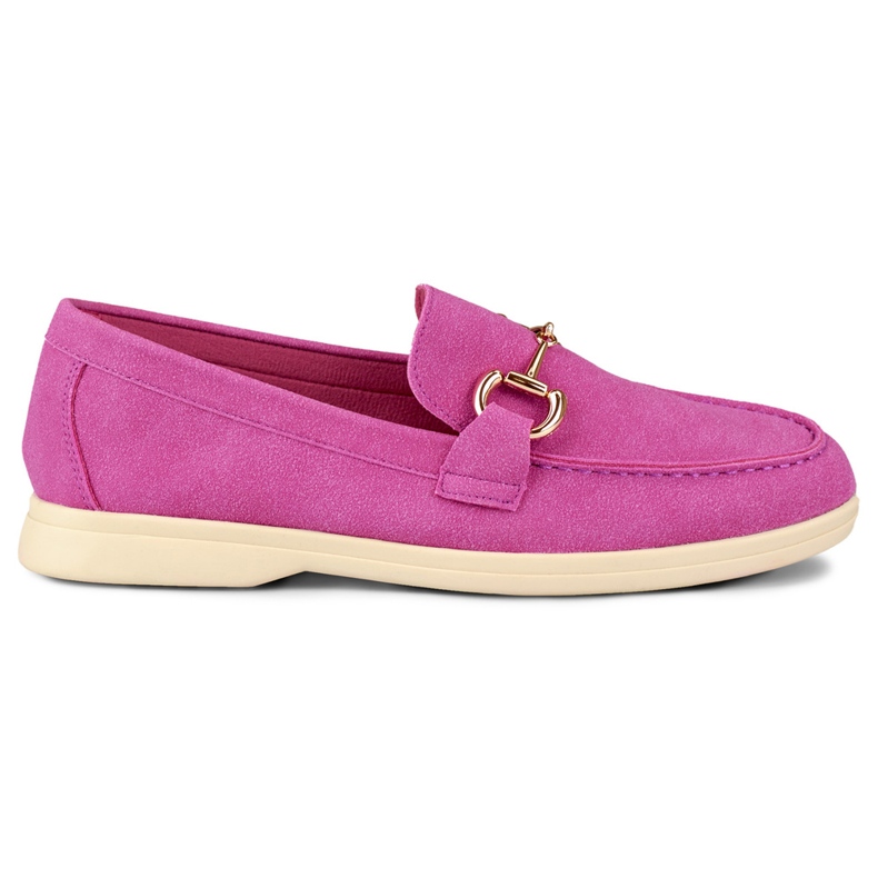 Mocassins rosa macios confortáveis para mulher Mocassins rosa macios confortáveis para mulher