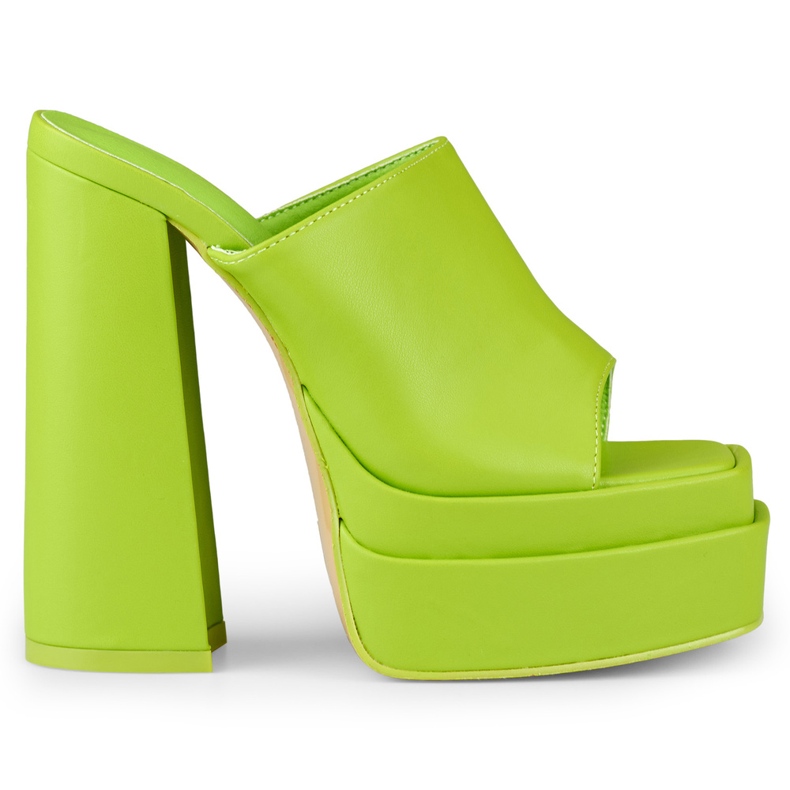 Sandálias de salto alto Lime Evelyn verde
