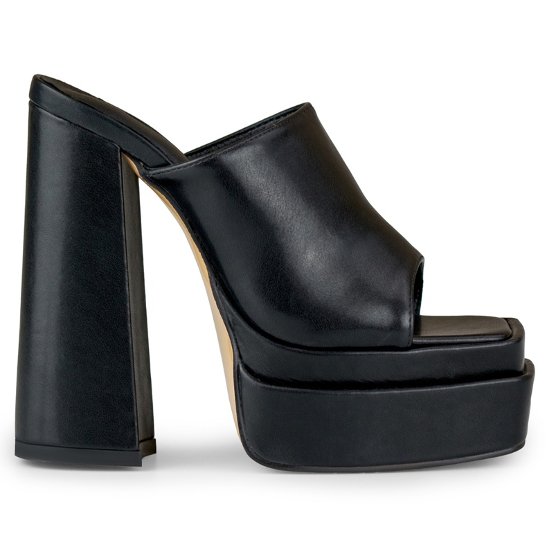 Sandália preta de salto alto Evelyn preto