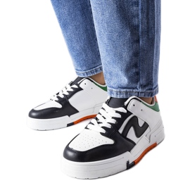 Botas pretas e brancas com sola mais grossa Harter preto Botas pretas e brancas com sola mais grossa Harter preto