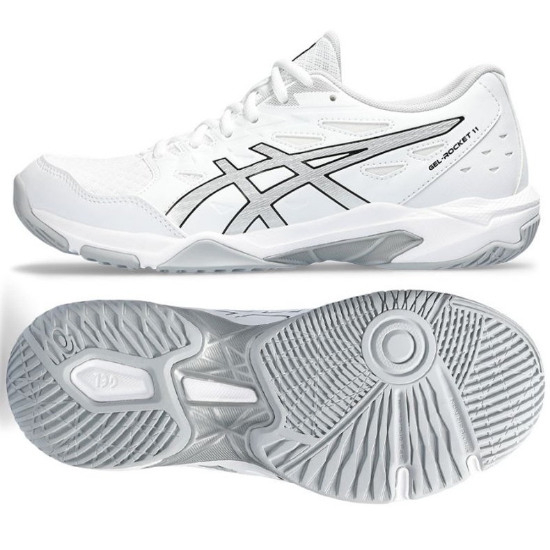 Tênis de vôlei Asics Gel-Rocket 11 W 1072A093 101 branco branco