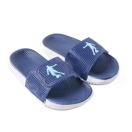 Chinelos de borracha branco e azul da Atenas