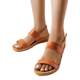 Sandália plataforma marrom, Grottazzolina.